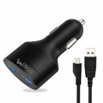 UBON CH-85 Dual USB Car Charger 2.4A (Black)