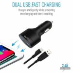 UBON CH-85 Dual USB Car Charger 2.4A (Black)